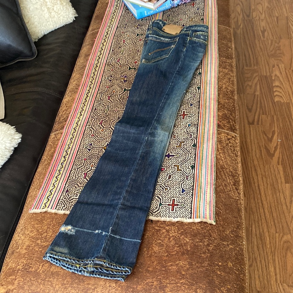 Dondup early 2000´s. 1 inch zipper, low rider flair.